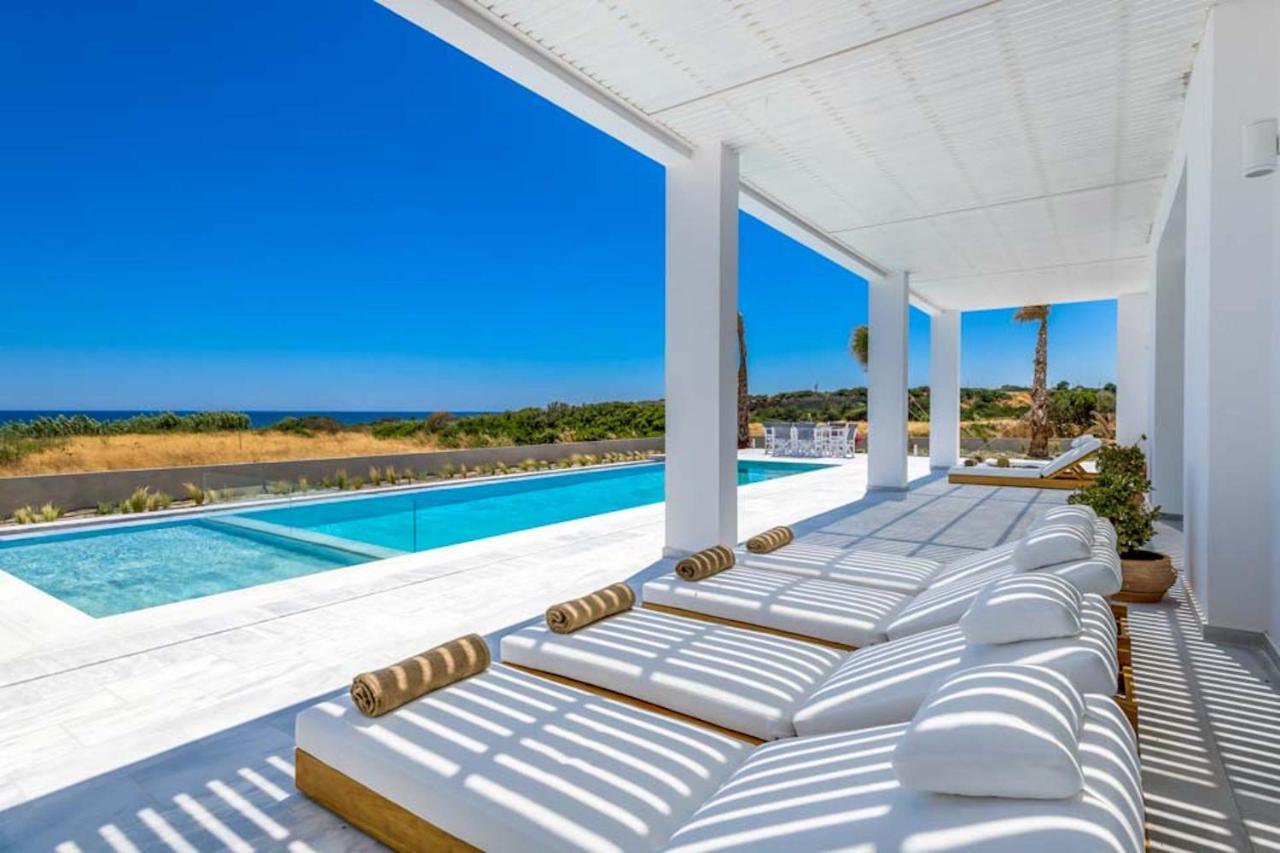 Seashore Beachfront Villa Lachania  Exterior photo